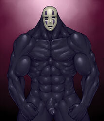 kaonashi muscular no-face_(spirited_away) no_face penis sen_to_chihiro_no_kamikakushi spirited_away studio_ghibli tagme