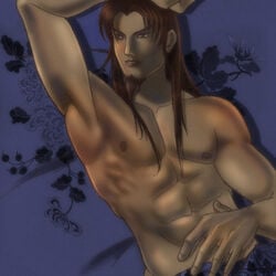 1boy dynasty_warriors male male_only solo sun_ce tagme topless