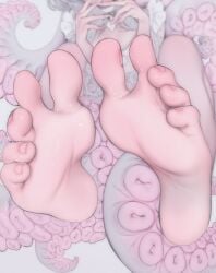 barefoot foot_focus onctps404 tentacle virtual_youtuber vtuber ywuria