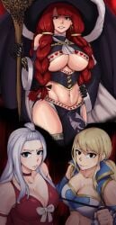 1futa 2girls big_breasts big_penis blonde_hair braid breasts cleavage clothed clothing erection fairy_tail female femsub fully_clothed futa_on_female futadom futanari half-erect hips huge_breasts huge_cock human imminent_sex irene_belserion large_breasts large_penis light-skinned_female light-skinned_futanari light_skin long_hair lucy_heartfilia mirajane_strauss mobi_mobi multiple_girls multiple_subs partially_clothed pelvic_curtain penis red_hair standing thick_thighs thighs white_hair wide_hips