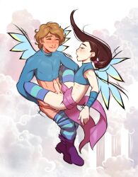 2boys 2femboys anal anal_sex biting_lip biting_own_lip blonde_hair blush brown_hair closed_eyes cornelia_hale disney erection femboy femboy_only feminine_male gay gay_sex genderswap genderswap_(ftm) hay_lin jetix male male_focus male_only penis ripushko stockings striped_legwear tagme w.i.t.c.h. wings yaoi