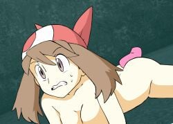 1girls animated buttjob female grinding may_(pokemon) naked nudist pokemon tagme w.t.dinner