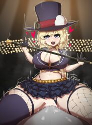 1boy 1girls animal_ears animal_humanoid big_breasts blonde_hair blush bouncing_breasts breasts cleavage commentary_request cowgirl_position dancing faceless_male female happy heart hi_res highres holoforce hololive hololive_japan horns large_breasts light-skinned_female long_hair looking_at_viewer looking_pleasured penis purple_eyes pussy sex sheep_ears sheep_girl sheep_horns short_skirt skirt smile solo_focus spread_legs straight sweat thick_thighs thong thong_aside tsunomaki_watame vaginal_penetration vaginal_sex virtual_youtuber vtuber wet wet_pussy xelsword