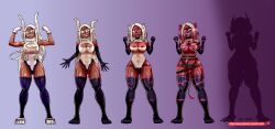 corruption dark-skinned_female dark_skin ecchi female miruko my_hero_academia rumi_usagiyama sequence transformation_sequence