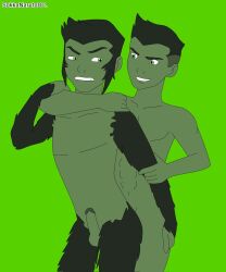 2boys beast_boy beast_boy_(young_justice) boner dc dc_comics erection gay male male_only nude selfcest sokkanarutodc teen_titans uncensored yaoi young_justice young_justice:_invasion young_justice:_outsiders