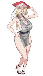 1girls asian_clothing bare_arms bare_legs bare_shoulders bare_thighs big_breasts black_heels black_high_heels blonde_hair boruto:_naruto_next_generations bottomless brown_eyes busty child_bearing_hips cleavage curvaceous curvy curvy_body curvy_female curvy_figure cute dress feet female female_focus female_only footwear hand_on_hip hat head_tilt headwear heels heine_(artist) hi_res high_heels high_resolution highres hourglass_figure japanese_clothes large_breasts lips lipstick looking_at_viewer makeup mature mature_female milf nail_polish naruto naruto:_the_last naruto_(classic) naruto_(series) naruto_shippuden no_bra no_panties painted_nails pink_lips pink_lipstick pinup pose posing red_nail_polish red_nails red_toenail_polish red_toenails sandals short_dress shounen_jump sideboob skimpy skimpy_clothes skimpy_dress smile smiling smiling_at_viewer solo solo_female solo_focus standing stiletto_heels thick_thighs thighs toenail_polish toenails toes tsunade voluptuous voluptuous_female white_background wide_hips yukata