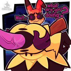 big_ass big_breasts big_penis boob_window breast_grab clothed female generation_7_pokemon huge_ass huge_breasts huge_cock mimikyu nintendo no_bra paizuri penis phantomsempai pokémon_(species) pokemon rape ripped_clothing