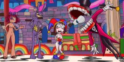 2023 2d 2d_(artwork) 2d_artwork caine_(the_amazing_digital_circus) farfynsfw female glitch_productions gooseworx jax_(the_amazing_digital_circus) pomni pomni_(the_amazing_digital_circus) ragatha ragatha_(the_amazing_digital_circus) the_amazing_digital_circus