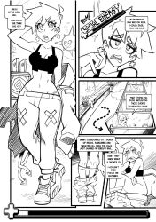 comic english_text female gerph mint_(skarp_world) monochrome page_4 skarp_world tagme text