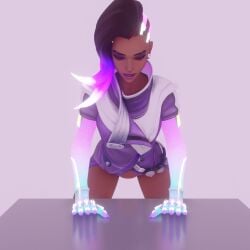 1080p 3d anal anal_insertion anal_sex animated bent_over bent_over_table boots brown_hair brunette_hair citizen_of_earth colored_hair eyes_rolling_back female glowing_clothes glowing_hair knee_boots loop mp4 no_sound overwatch overwatch_2 purple_eyes purple_hair sombra tagme tentacle tentacle_in_ass tentacle_penetration tentacle_sex thighhighs video