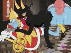 anal anal_sex animated cuphead:_the_delicious_last_course cuphead_(game) demon fur gay male_only pixiv the_bishop_(cuphead) the_cuphead_show the_devil_(cuphead)