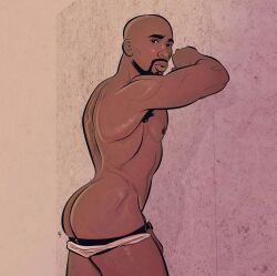 african african_male ass biceps dark-skinned_male dark_skin gay_pornstar male male_only max_konnor melanin muscles muscular muscular_male porn_star real_person studsketch teasing