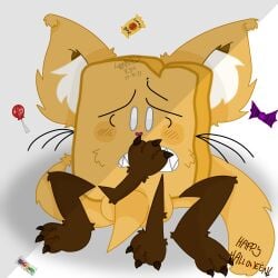 battle_for_dream_island bfdi cat cat_ears furry halloween object_shows woody_(bfdi)