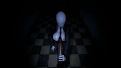 1boy1girl 3d animated creepy creepypasta dark-skinned_male dark_skin female genderswap genderswap_(mtf) handjob horror interracial interspecies male monster monster_girl nightmare_waifu no_face no_mouth rule_63 scary slenderman slenderwoman slowlearner sound tagme video white_skin