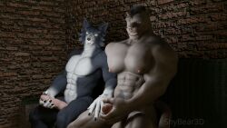 3d animated animated bara blender furry gay shybear tagme yaoi