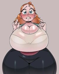 5hitzzzu bbw blue_eyes boombita commission creature_from_the_lake cute female funcu funculicious huge_breasts human meatcuteshii pinkbobatoo red_hair red_head shelby_(creature_from_the_lake) skiddioop stereodaddy thick_thighs wide_hips