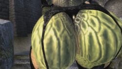 3d animated argonian ass_shake big_ass gigantic_ass huge_ass in_game mod oblivion reptile scalie swinging_hips the_elder_scrolls