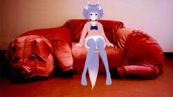 1girls 2021 blush blushing_at_viewer brown_eyes couch couch_sitting female female_only fingernails indie_virtual_youtuber inside koikatsu_(medium) legwear letter_hair_ornament light-skinned_female light_skin looking_at_viewer meme multicolored_tail on_couch panties pig pig_couch pig_ears pig_nose pink_clothing pink_fingernails pink_nails pink_sweater purple_ears purple_hair purple_legwear purple_tail purple_thighhighs red_couch showing_panties sitting sky_chocolate sweater thick_thighs thighhighs virtual_youtuber vtuber weird weird_background white_panties white_tail white_tail_tip wolf wolf_ears wolf_girl wolf_tail woohoolad