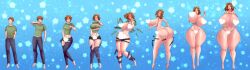 breast_expansion censored gender_transformation genderswap_(mtf) keygii large_breasts milf sequence tagme thick_thighs transformation transformation_sequence