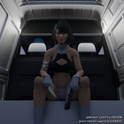 3d belly_button bondage dead_or_alive dead_or_alive_xtreme_venus_vacation domination dominatrix female lara_croft lara_croft_(survivor) rope tagme tamaki_(doa) tied_up tomb_raider tomb_raider_(survivor) yuri