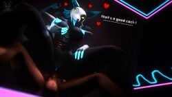 16:9 3d_(artwork) anthro ass balls blue_hair bodily_fluids breasts clothing darkner deltarune digital_media_(artwork) duo english_text erection felid feline female floating_hands foxibiki genital_fluids genitals hair hi_res human machine male male/female male_penetrating mammal mayosplash nipples nude open_mouth penetration penis pussy robot sex smile source_filmmaker tasque_manager_(deltarune) text thick_thighs undertale_(series) widescreen yellow_eyes