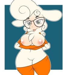 big_breasts dawn_bellwether furry_female sheep zootopia