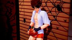 3d 3dcg animated cute_boy funkymunke game game_cg gay halloween ichiro_(funkymunke) ichiro_(salvation_in_nightmare) koikatsu koikatsu! koikatu male mp4 no_sound original original_character pumpkin red_hair salvation_in_nightmare solo tagme video yaoi