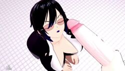 1boy 1boy1girl 1girls akinama_family_(noir-black-shooter) cum cum_on_face cumshot glasses handjob koikatsu masturbation milf naoki_akinama_(noir-black-shooter) noir-black-shooter oc office_lady original original_character purple_eyes short_hair tagme teacher video