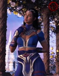 3d beautiful_background female_only kitana kitana_(new_era) marymyoko mortal_kombat mortal_kombat_1_(2023) netherrealm_studios non-nude sfw solo