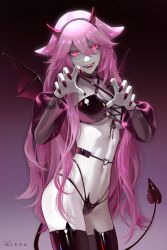 alexa_(artist) cosplay costume demon demon_tail genshin_impact halloween m_alexa pale_skin pink_hair succubus tagme tail wings yae_miko