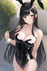 1girls ai_generated bunny_ears bunnysuit claire_kagenou girls_only kage_no_jitsuryokusha_ni_naritakute! solo solo_female tagme the_eminence_in_shadow