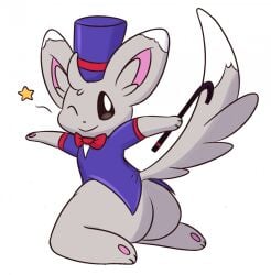 anthro ass chinchilla fur hi_res minccino mincheeto pokémon_(species) pokemon pokemon_(species) tagme tail