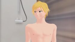 1boy 1girls animated bathroom beach black_bikini blonde_female blonde_hair doggy_style female huge_breasts human jaune_arc male missionary_position no_sound nude_female nude_male overhearing_sex pale_skin penetration ponytail ponytail_female rwby straight tagme theblackbirdcalls video yang_xiao_long