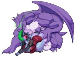 absurd_res anthro aquatic_dragon ass balls big_balls big_breasts big_butt big_pecs breasts dragon duo elemental_creature female gargoyle genitals glowing glowing_eyes green_tongue hand_on_butt hi_res huge_balls huge_butt kneeling long_neck lyritha_(bluuwolf) male male/female marine mineral_fauna neck_bulge nipple_piercing nipples oral pecs petrification piercing rabinov rock rock_creature sex sorez_(mastersorez) statuefication tongue tongue_out transformation transformation_through_sex