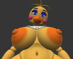 1girls 3d 3d_(artwork) animatronic big_breasts breasts female five_nights_at_freddy's five_nights_at_freddy's_2 furry furry_female prisma3d robot robot_girl seductive solo solo_female toy_chica_(fnaf)