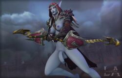 1futa 3d balls banshee_(warcraft) big_penis dark_ranger flaccid forsaken futa_only futanari lucionart penis sylvanas_windrunner undead undead_(warcraft) undead_female warcraft world_of_warcraft wow