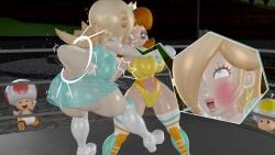 2girls 3d 3d_(artwork) ass audience back_bulge belly_window big_ass big_butt big_thighs blue_eyes boxing boxing_gloves boxing_ring brooch bruise bruised bruised_eye bruises bubble_ass bubble_butt catfight curvy duo duo_focus earrings female female_focus fight fighting fighting_ring flower_earrings footwear ginger_hair gloves gut_punch hair_over_one_eye leotard light-skinned_female light_skin lips long_hair mario_(series) mouthguard nintendo open_mouth outdoors panel panties platinum_blonde_hair princess_daisy princess_rosalina princess_vs_princess punch punching rngsucks ryona see-through_skirt shoulder_length_hair skirt sports_bra star_earrings stomach_punch thick thick_ass thick_butt thick_hips thick_thighs thighs vs white_boxing_gloves white_gloves wide_hips
