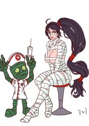 akali amumu breasts female girl league_of_legends nurse_akali riot_games samiri