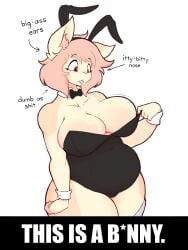 big_breasts breasts bunnysuit capri chubby doxxyl female huge_breasts meme thick_thighs wide_hips