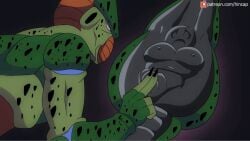 animated cell_(dragon_ball) dragon_ball female hinca-p imperfect_cell monster monster_rape rape vore zangya