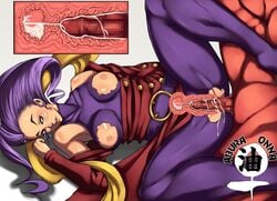 breasts clothed_sex clothing cross_section cum cum_in_pussy cum_in_uterus cum_inside female hakan interspecies long_hair male penetration penis pussy rape rose_(street_fighter) serizawa_an_ne sex spread_legs street_fighter tears torn_clothes uterus vaginal_penetration x-ray