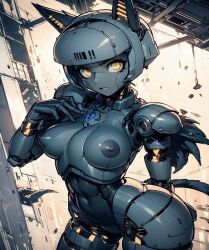 ai_generated female looking_at_viewer nude nude_female ponceai robo-fortune robot skullgirls video_games