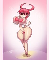 ass bimbo bimbo_body bimbofication bimbofied body_modification breasts dollification female implied_transformation knick_knack permanent_smile roboweiner smile sunglasses sunnification thick_thighs thin_waist tinted_eyewear transformation wide_hips