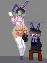 2 background big_ass boys diference_size dwarf easter erection femboy huge_ass original_character paint spanish_text