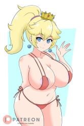 alternate_costume breasts female female_only mario_(series) nintendo noboru princess_peach solo swimsuit tagme