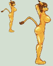 casetermk digimon digimon_tamers female furrification furry furry_breasts furry_female furry_only fursona juri_katou leomon transformation