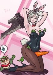 battle_bunny_riven battle_bunny_series breasts female girl high_heels league_of_legends riot_games riven samiri teemo