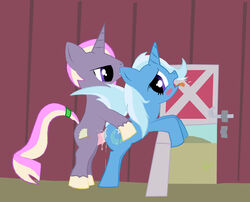 equid equine female feral friendship_is_magic horse male mammal my_little_pony nude pony proteus_iii sex side_view straight tagme toony trixie_(mlp) unicorn