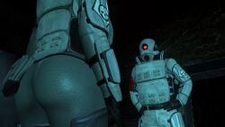 3d armor big_ass big_butt combine combine_assassin combine_elite combine_soldier half-life_2 inspection looking_at_another metal post-human room