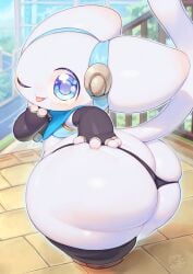 adorable alien ass big_ass big_butt cute cute_face fat_ass fat_butt huge_ass huge_butt keyhat_tk10 large_ass large_butt looking_back massive_ass plump_ass shortstack smiling smiling_at_viewer solo sticking_out_tongue tail tease teasing teasing_viewer teasing_with_butt tight_clothing tights tiril_(keyhat_tk10) white_body white_skin